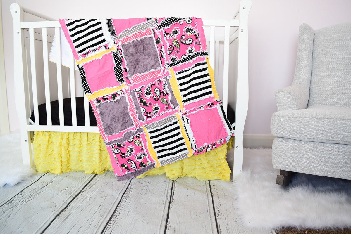 Yellow Crib Skirt Girl Nursery Bedding, Ruffle Bed Skirt Crib Dust Ruffle - A Vision to Remember