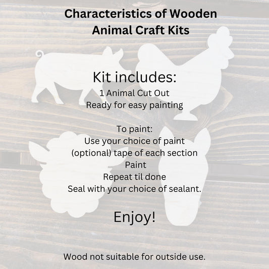Highland Cow with Bow Sign Unpainted Wood Farm Animals Make Your Own Sign, Do It Yourself Kit DIY Door Hanger - A Vision to Remember