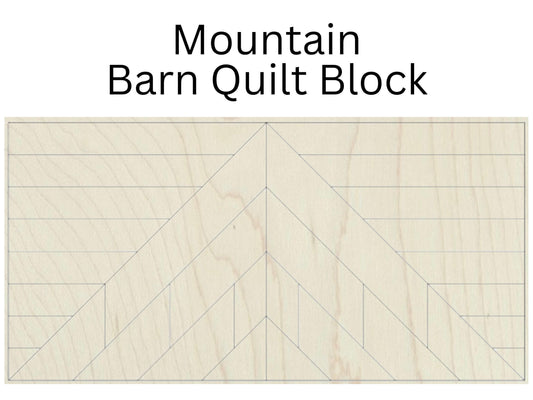 Mountain Art Wooden Wall Art: Unfinished DIY Craft Kit | Group Painting Kit | 1 Peak | Paint Your Mountains - A Vision to Remember