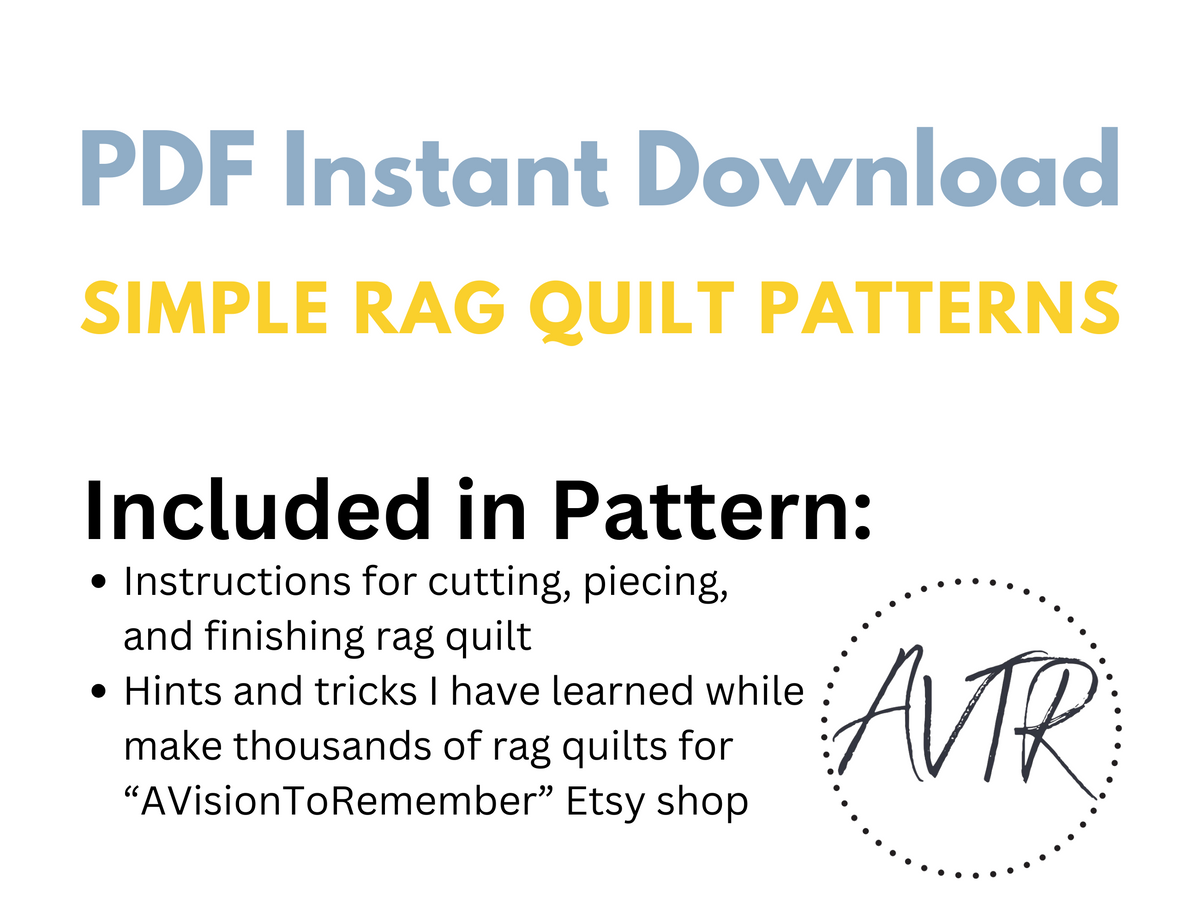 Rail Fence Rag Quilt Pattern - A Vision to Remember