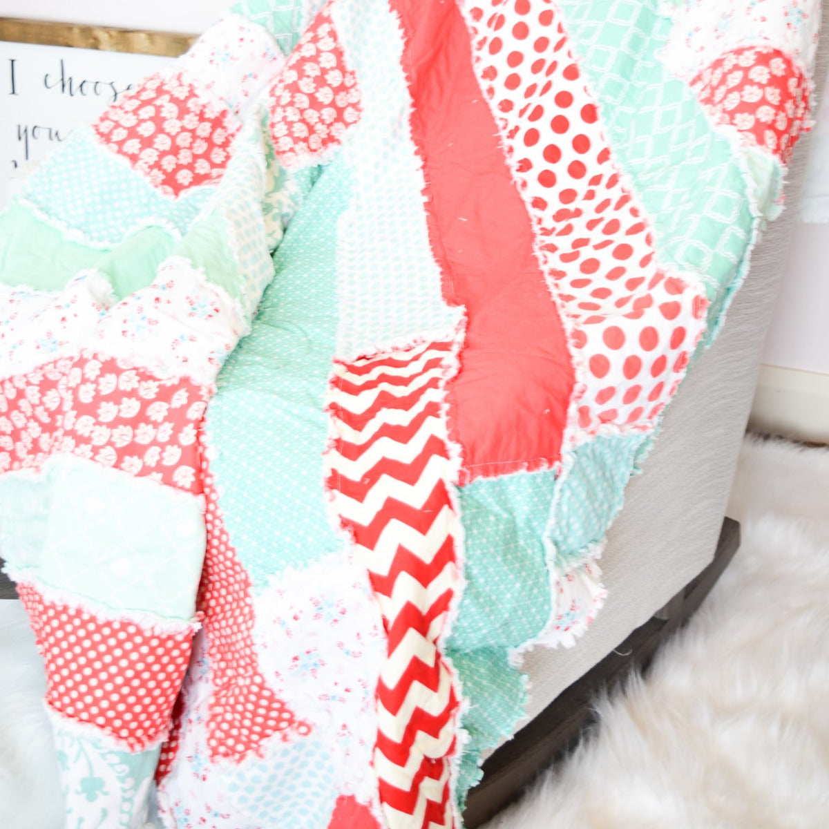 Split Strips Rag Quilt Pattern - A Vision to Remember