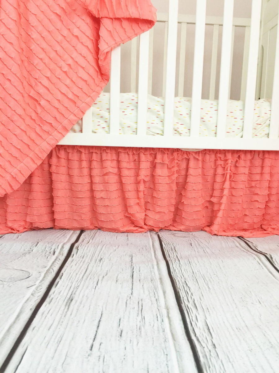 Coral 2025 crib skirt