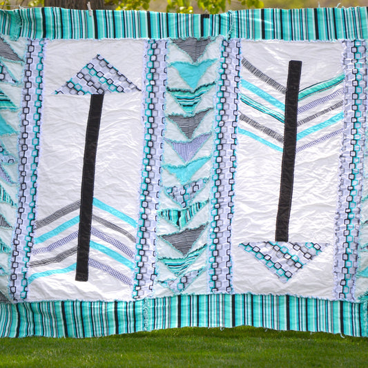 Arrow Quilt Pattern, Twin Size Quilt - A Vision to Remember
