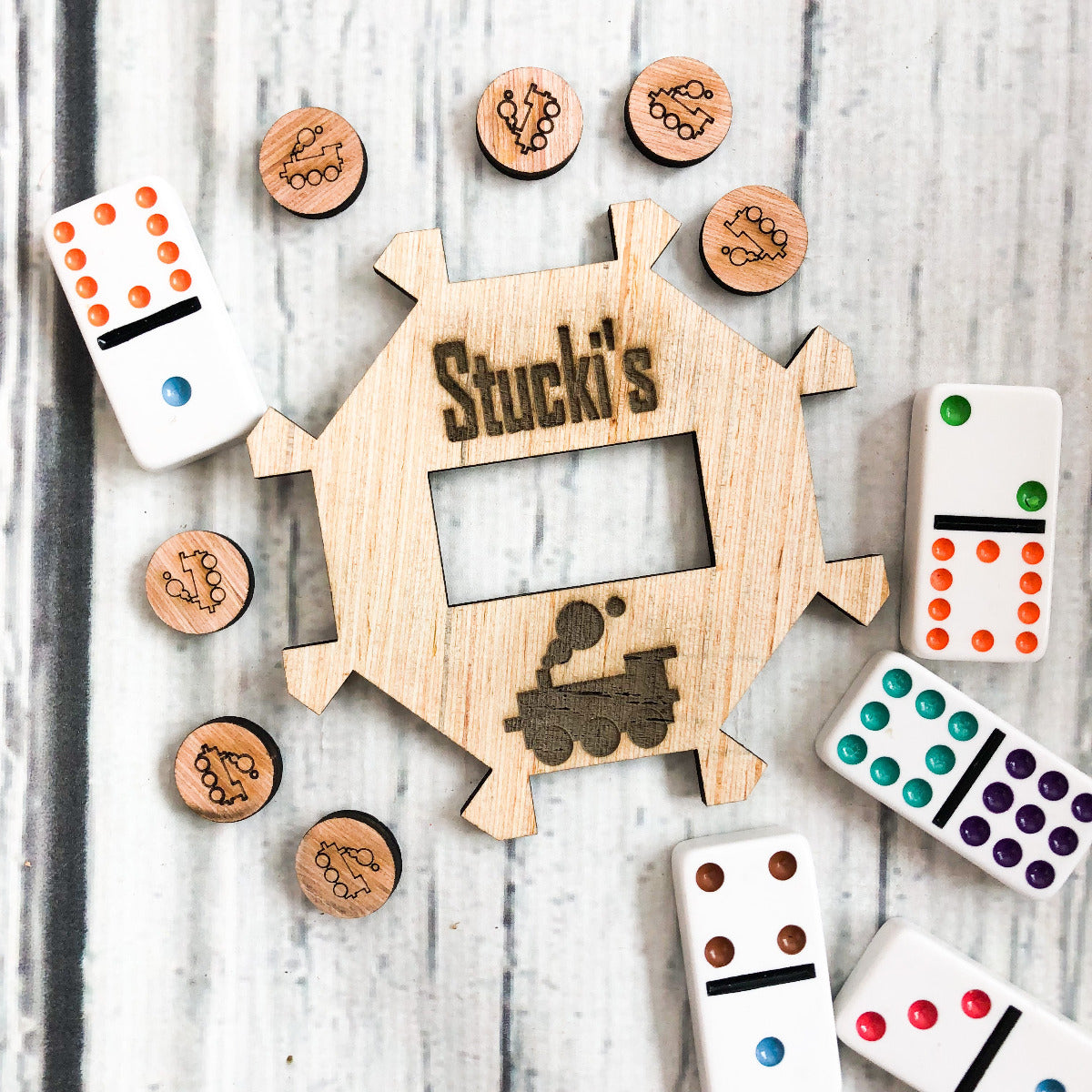 Custom Mexican Train Game Card - A Vision to Remember
