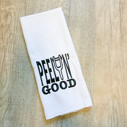 Embroidered Funny Kitchen Towel - A Vision to Remember