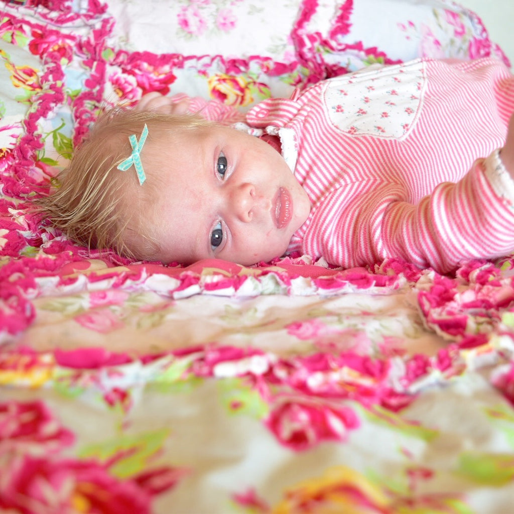 Baby Girl Nursery Ideas for Decorating with Rag Quilts