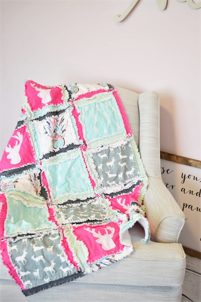 Dreamcatcher Baby Girl Crib Bedding