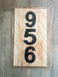 Wooden House Numbers for Sale