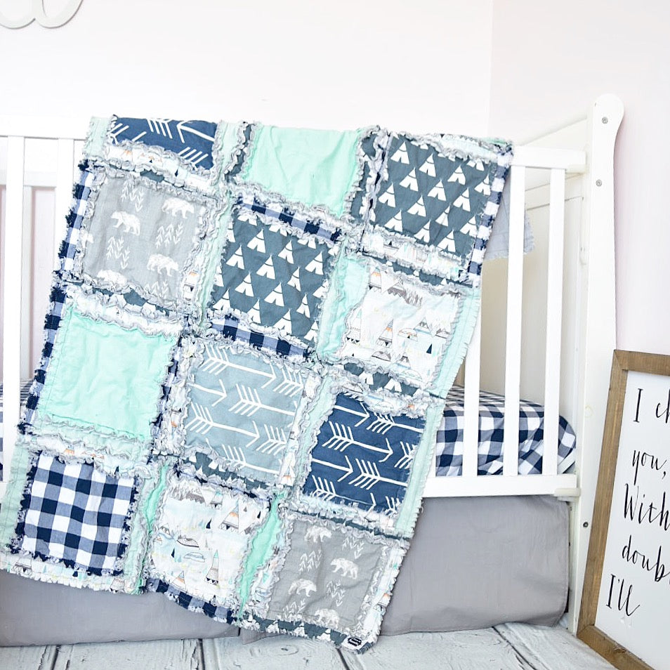 The Three Little Bears Crib Bedding for your Little Man Outdoor Woodland Nursery