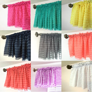 Ruffle Valances - From Pink to Purple and Every Color In Between