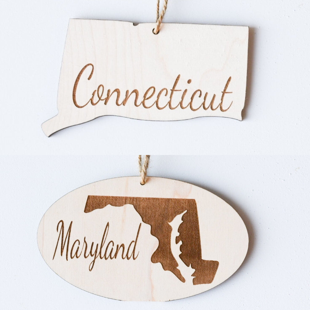 State Christmas Ornament