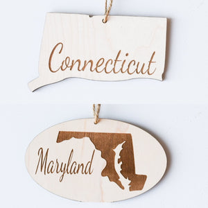 State Christmas Ornament