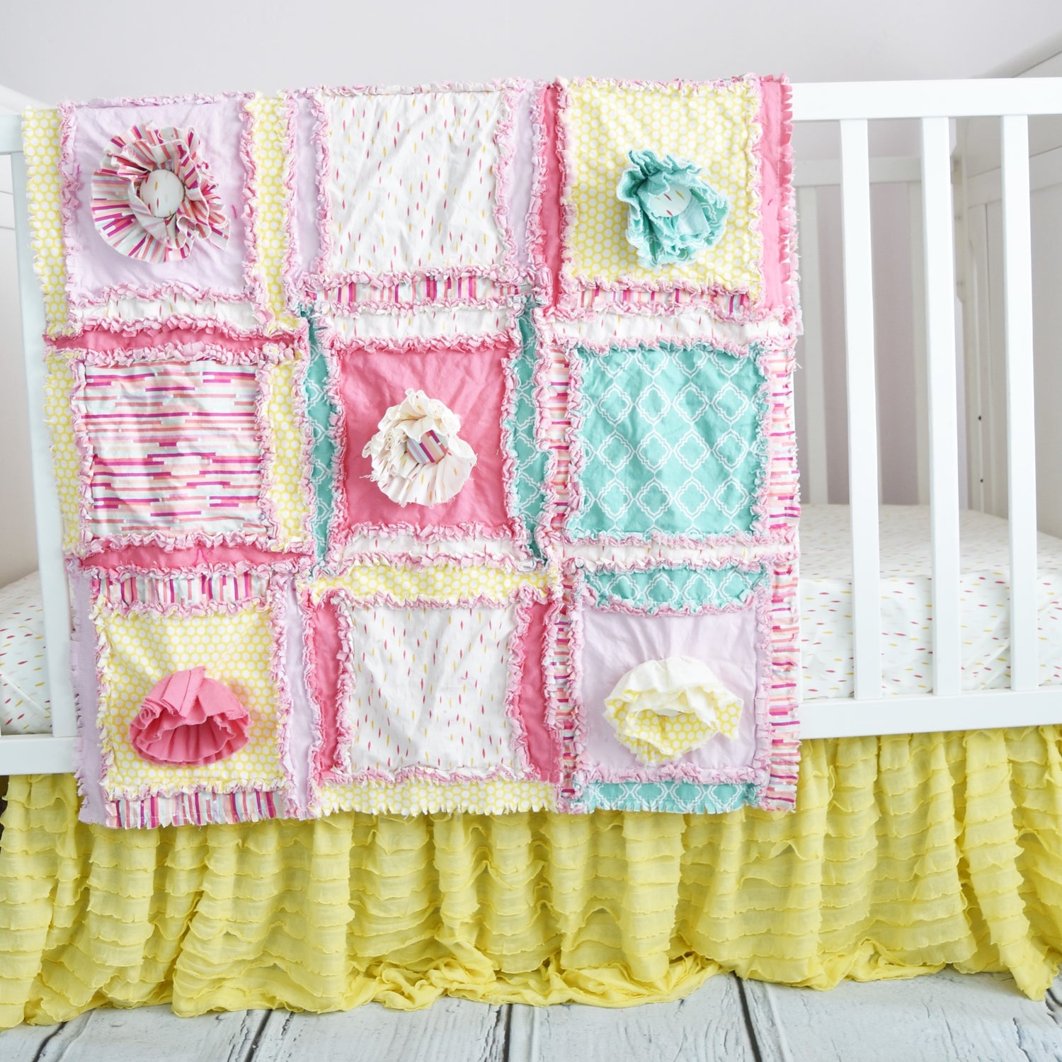 Baby Girl Crib Bedding & Rag Quilts