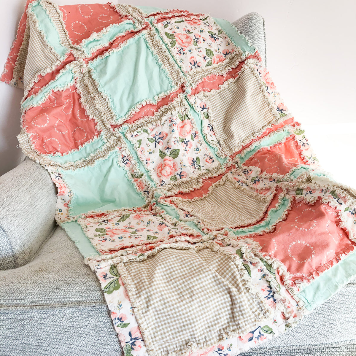 Reversable Rag Quilt Pattern Rag Quilt Patterns - Instant Download PDF - A Vision to Remember