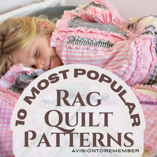 Modern Rag Quilt Pattern Book PDF | 10 Patterns - A Vision to Remember
