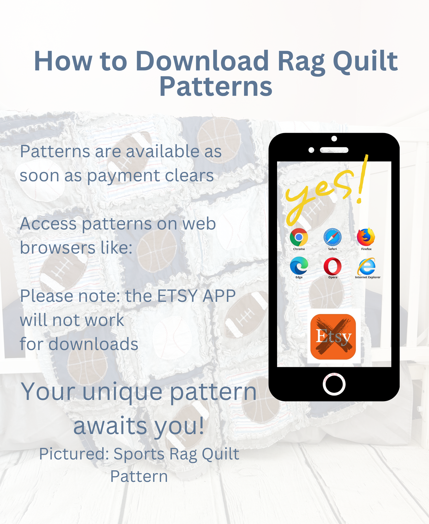 Applique Rag Quilt Patterns PDF Bundle - A Vision to Remember