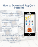 Applique Rag Quilt Patterns PDF Bundle - A Vision to Remember