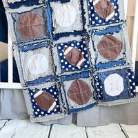 Sports Themed Crib Bedding for Boys | Basketballs, Baseballs, and Footballs - A Vision to Remember
