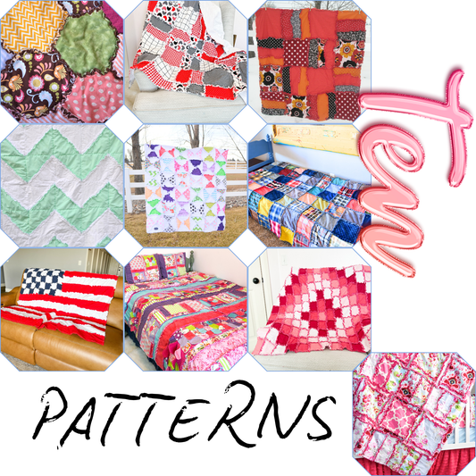 Modern Rag Quilt Pattern Book PDF | 10 Patterns - A Vision to Remember