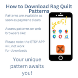 Unique Rag Quilt Pattern Book PDF | 10 Patterns - A Vision to Remember