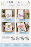 Embroidered Bicycle Kitchen Towel – Charming & Stylish Kitchen Décor