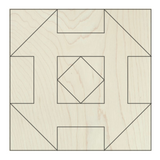 9 Inch DIY Barn Quilt Block, Many Wooden Quilt Patterns - A Vision to Remember
