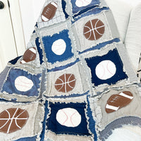 Sports Themed Crib Bedding for Boys | Basketballs, Baseballs, and Footballs - A Vision to Remember