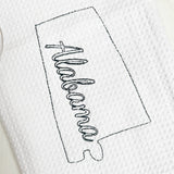 Embroidered State Kitchen Towel - A Vision to Remember