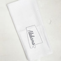 Embroidered State Kitchen Towel - A Vision to Remember