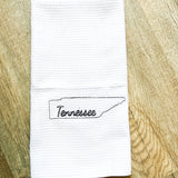 Embroidered State Kitchen Towel - A Vision to Remember