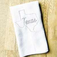 Embroidered State Kitchen Towel - A Vision to Remember