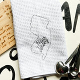 Embroidered State Kitchen Towel - A Vision to Remember