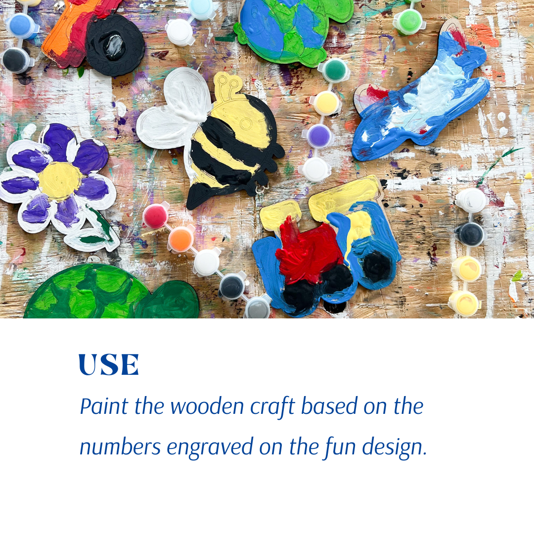 Themed Paint by Numbers Kit for Preschoolers | Fun and Creative Activity - A Vision to Remember