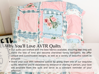 Shabby Baby Girl Rag Quilt | Vintage Pink and Blue Blankets - A Vision to Remember