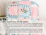 Shabby Baby Girl Rag Quilt | Vintage Pink and Blue Blankets - A Vision to Remember