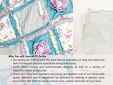 Baby Rag Quilt for Sale for Girls; Vintage Purple