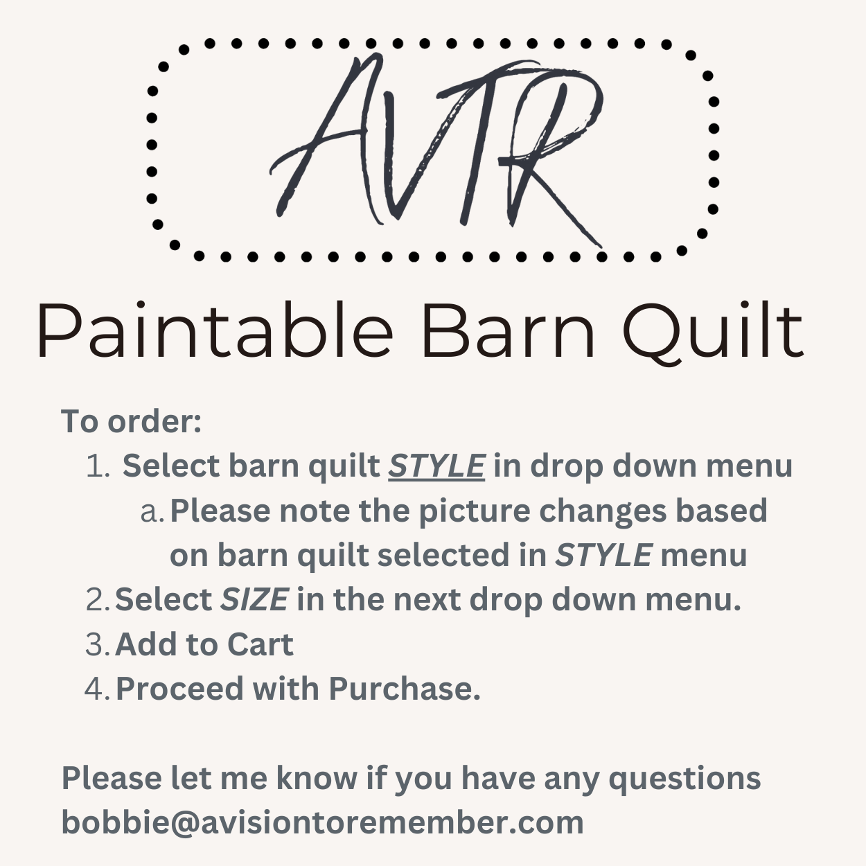 Barn Quilt Designs to Paint | Many Designs and Sizes Available - A Vision to Remember