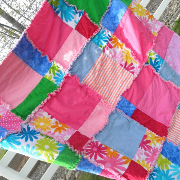 Disappearing 9 Square Rag Quilt Pattern – Easy Sewing PDF | A Vision to ...