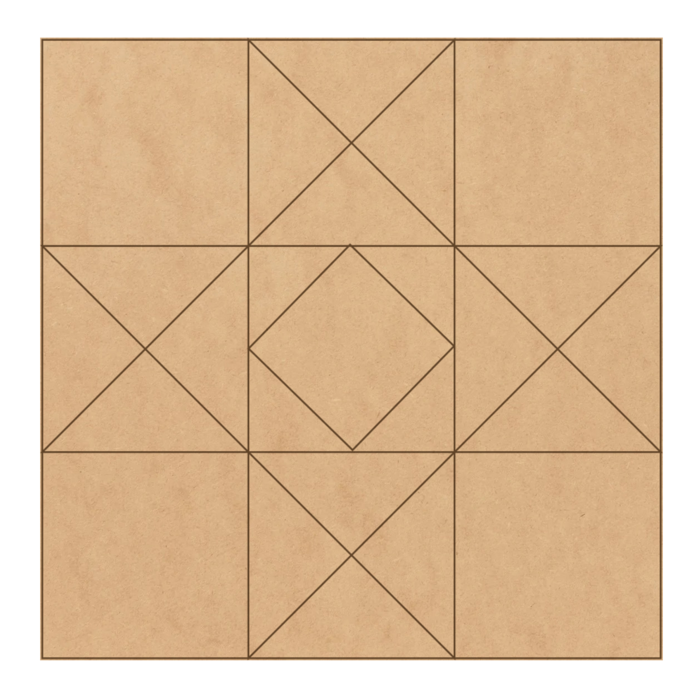 9 Inch DIY Barn Quilt Block, Many Wooden Quilt Patterns - A Vision to Remember