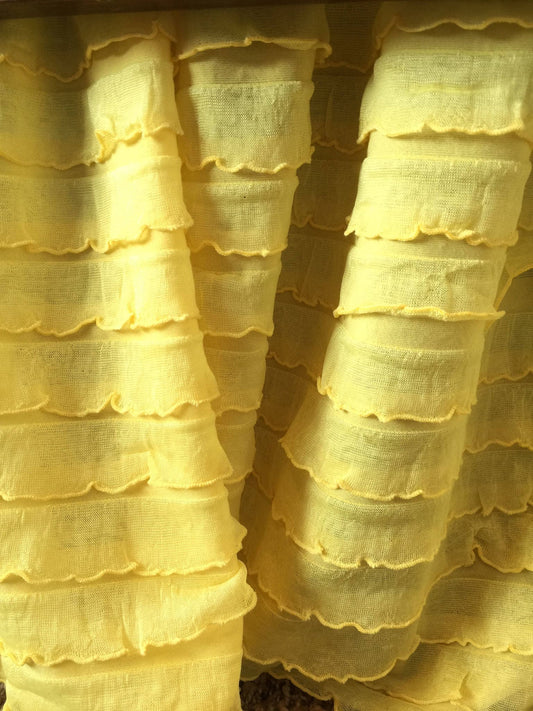 Yellow Crib Skirt Girl Nursery Bedding, Ruffle Bed Skirt Crib Dust Ruffle - A Vision to Remember