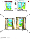 Red Valances Sheer Curtain, Short Curtains Window Toppers for Nursery, Kitchen Decor, Living Room Valance