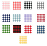 Coral Pink and White Buffalo Plaid Pillow, Ruffle Pillow Plus Other Colors, Gingham Pillows for Home