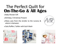 Airplane Quilt Baby Rag Quilt, Boy Crib Bedding Set, Baby Shower Git