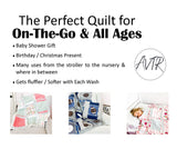 Airplane Quilt Baby Rag Quilt, Boy Crib Bedding Set, Baby Shower Git