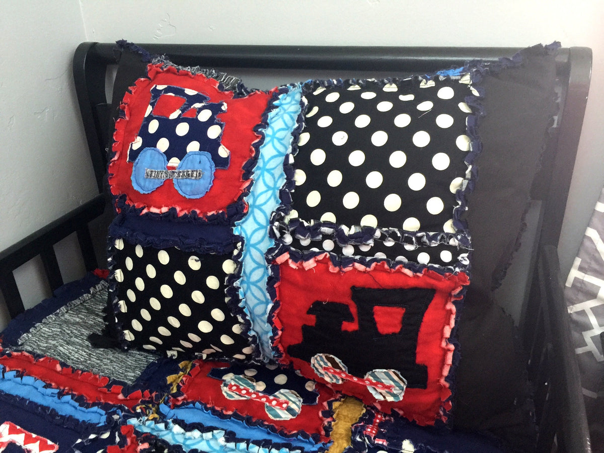 Rag Quilt Pillow Covers for Nursery, Bedroom, Christmas, Living Room Decor, Throw Pillows, Standard Pillow Sham for Home Decor - A Vision to Remember