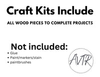 Handmade Gnome Signs DIY Kits for Adults Interchangeable Sign, Unpainted Wood Make Your Own Sign