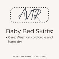 Mint Green Ruffle Crib Skirt Baby Bedding, Baby Girl Crib Skirts, Teal Nursery Bedding for Baby Girls