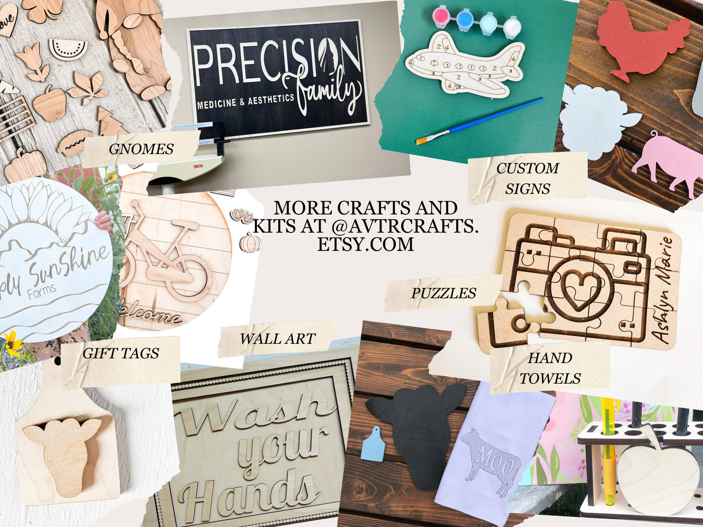 Dinosaur Personalized Small Wooden Puzzles Custom Game, Bulk Birthday Party Favor and Make and Take for Kids - A Vision to Remember