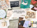 Dinosaur Personalized Small Wooden Puzzles Custom Game, Bulk Birthday Party Favor and Make and Take for Kids