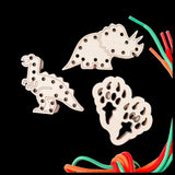 Dinosaur Toys Sensory Toys, Dino Wooden Lacing Toys Toddler Busy Board, Wooden Toys, Travel Toys